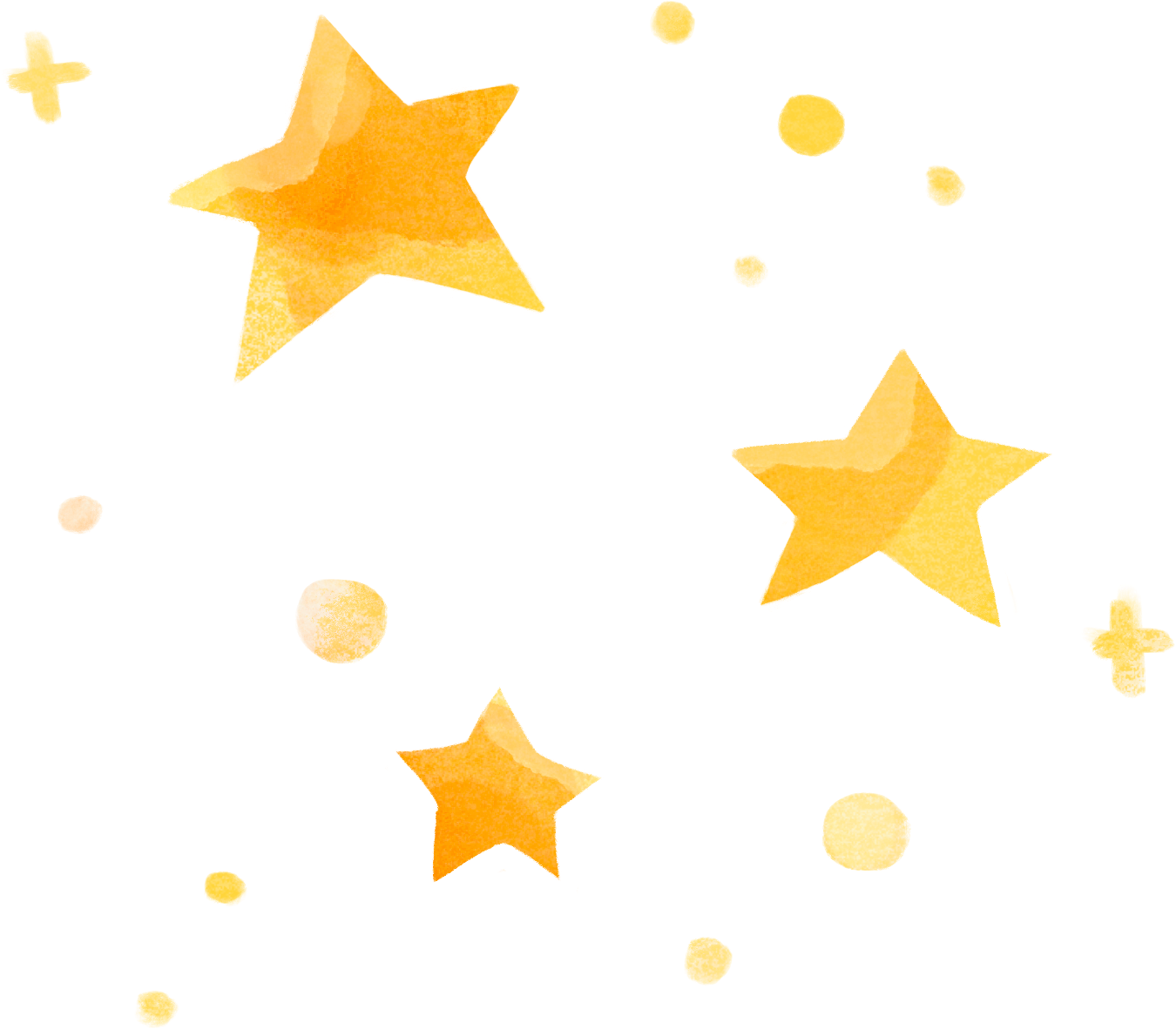 Watercolor Outer Space Birthday Stars